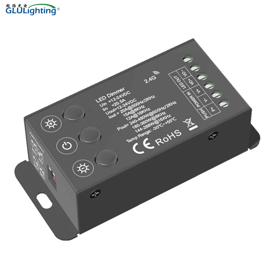 3 дугмета 1ЦХ високофреквентни РФ регулатор затамњивања