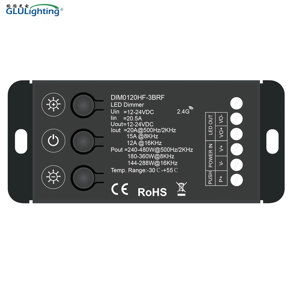 3 Button 1CH High Frequency RF Dimmer Controller